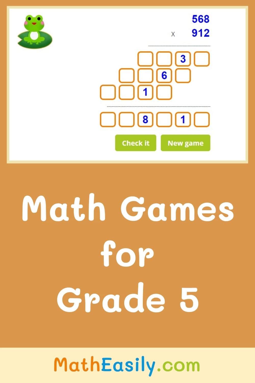 Interactive math games for 5th Grade. Free 5th Grade Math Games